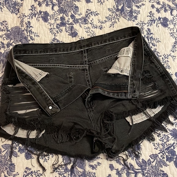 Vintage Destroyed Black Cutoffs 🖤 - Picture 5 of 5